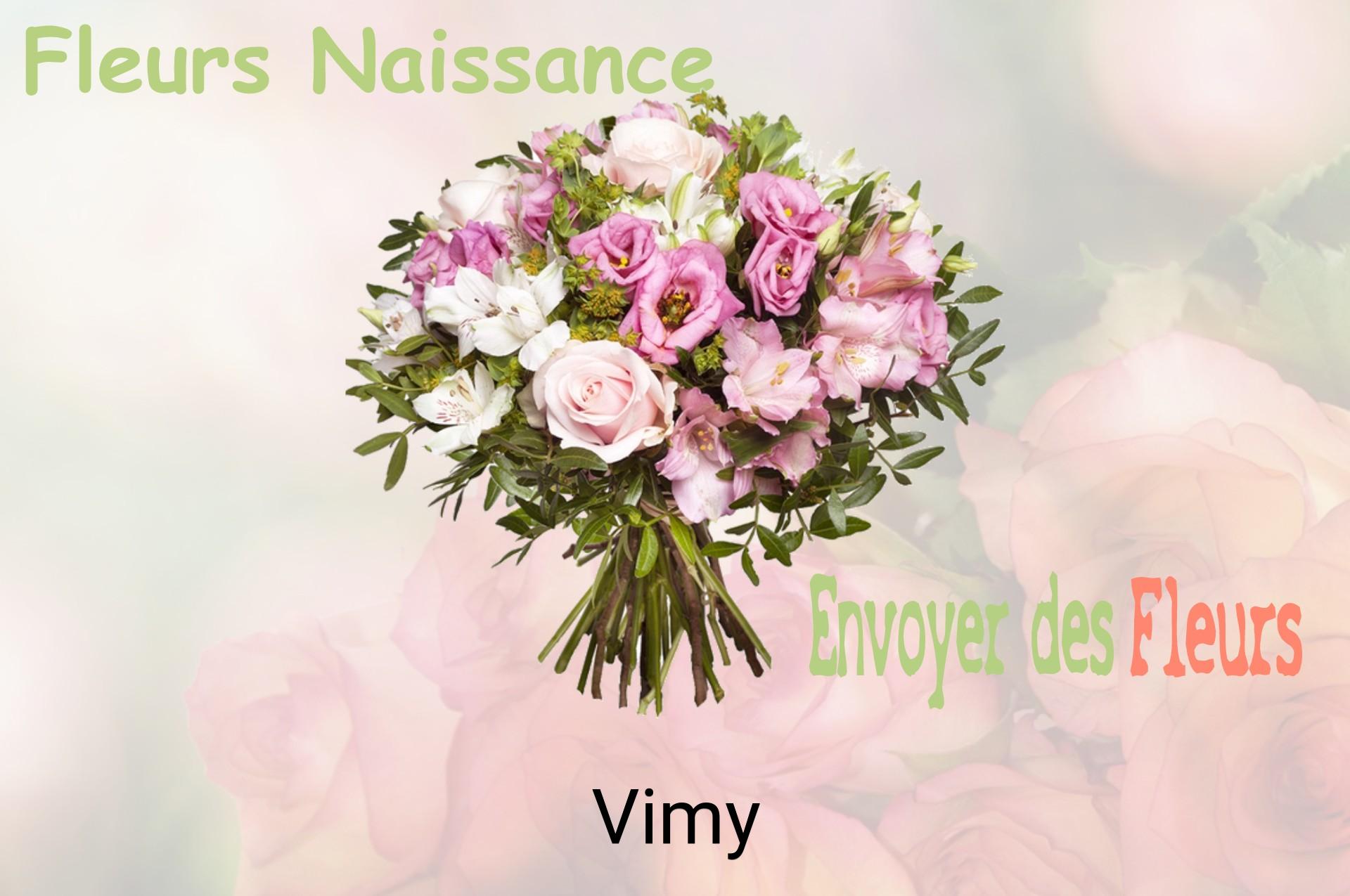 Bouquet de fleurs de naissance livré à Vimy