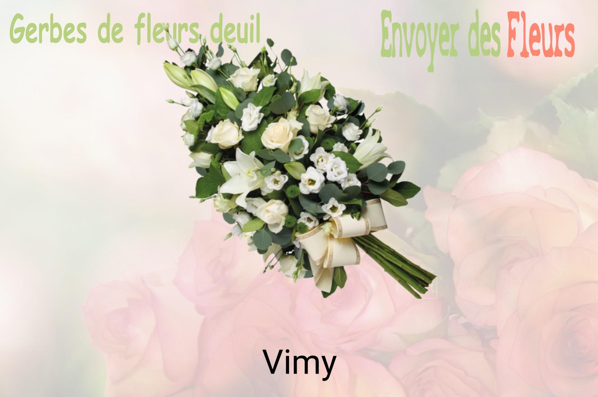 Gerbe de fleurs de deuil livrée à Vimy